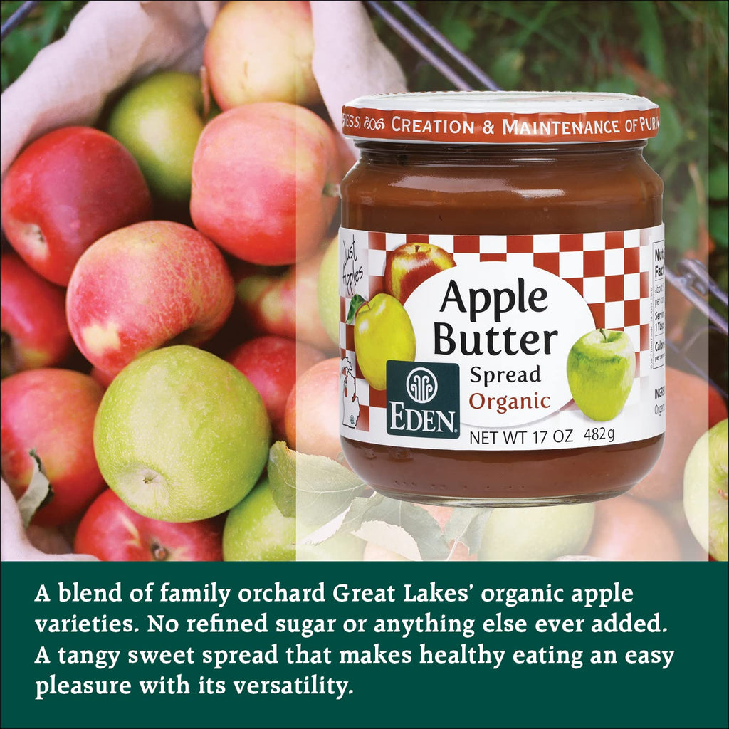 Eden Foods Organic Apple Butter, 17 OZ