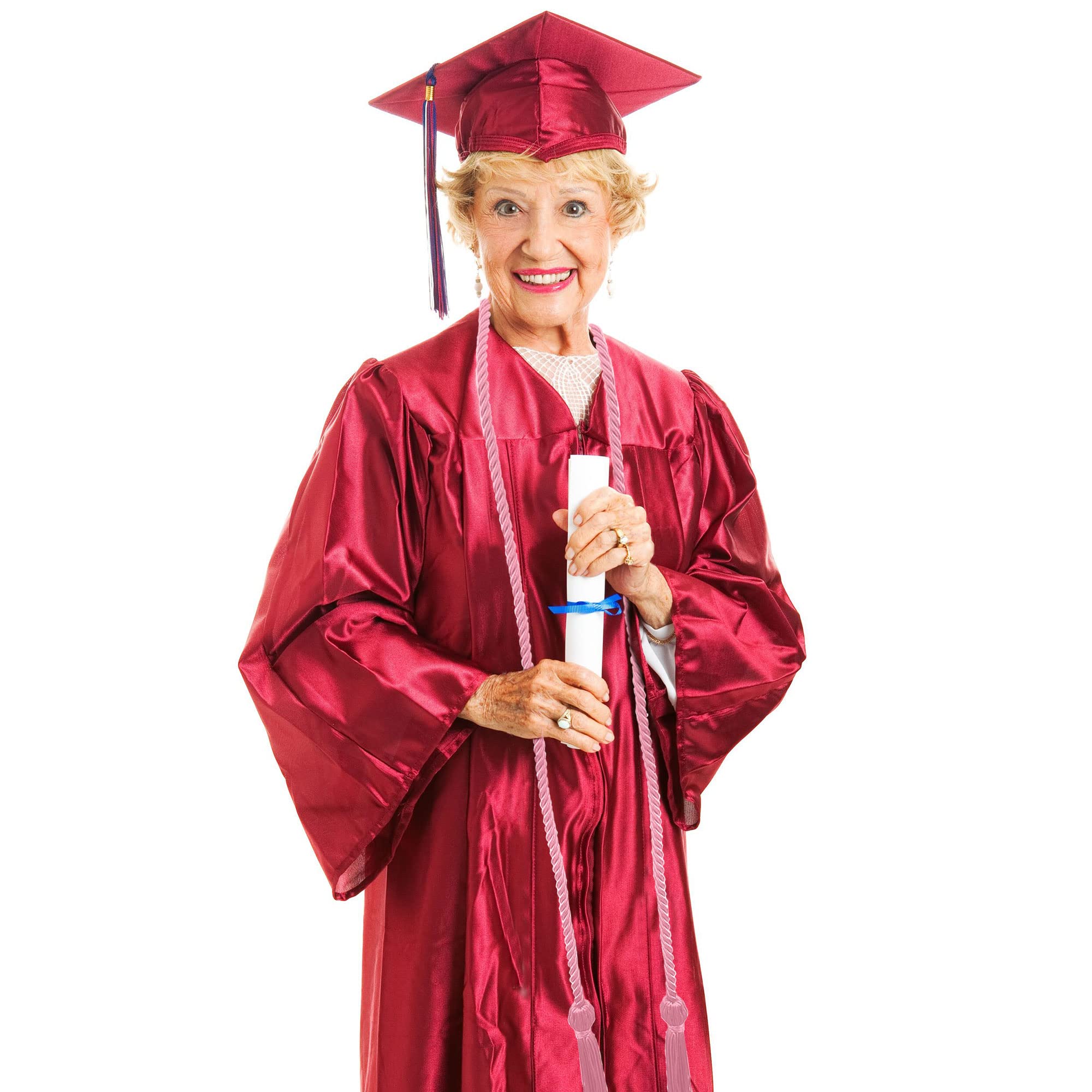 15 Pieces Graduation Honor Cord Braided Honor Cords with Tassels for Graduation Students (Black)