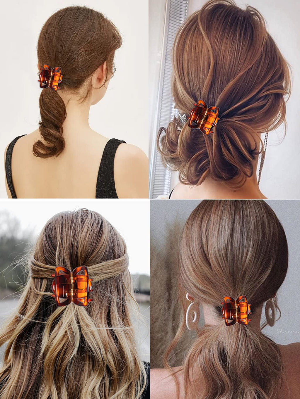 6 Pieces Morhom Jaw Clips, 1.3 Inch Hair Claw Clips for Thick or Medium Hair