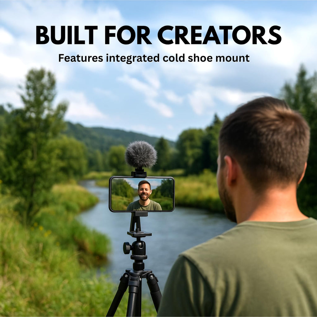 KobraTech Metal Phone Tripod Mount - UniMount 360 Pro Heavy Duty Phone Tripod Mount with Wireless Remote Shutter