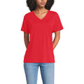 Lands' End Women's Relaxed American-Grown Supima Cotton V-Neck T-Shirt