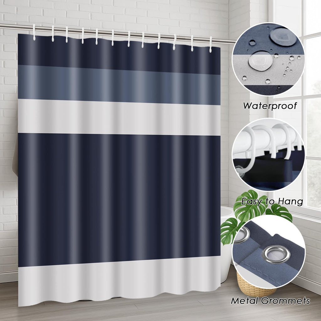 Beige Geometric Shower Curtain Set with Toilet Lid Cover and Non-Slip Rugs for Bathroom, Black Grey White Checkered 4 Pcs Shower Curtain, Modern Abstract Bathroom Set with 12 Hooks