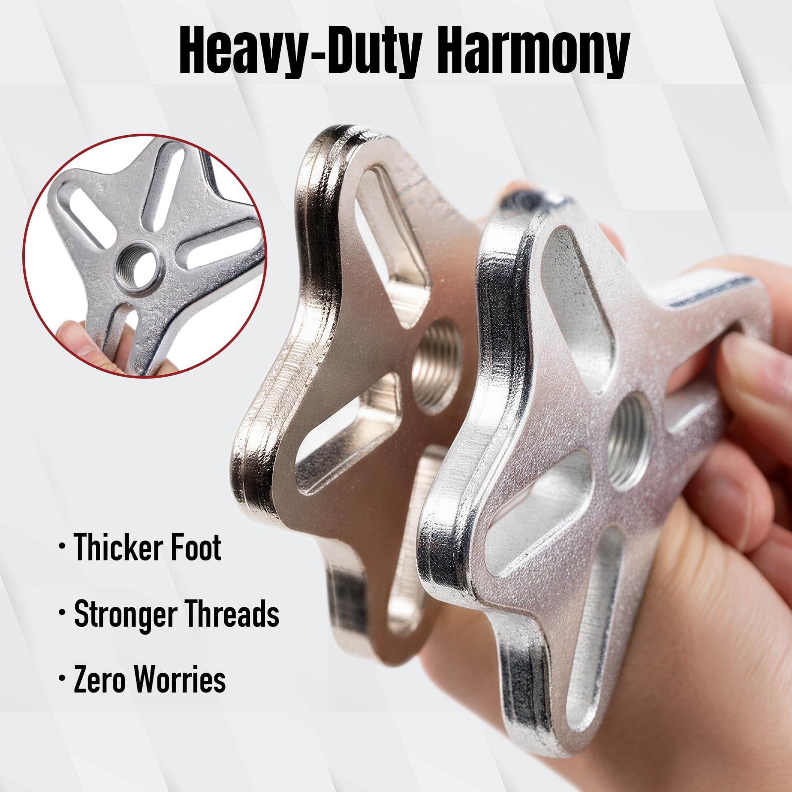 Thorstone 5pcs Harmonic Balancer Installer Set | 5pc Long Reach Crank Pulley Underdrive Pulley Damper Installation Tool Kit with 4 Adapters & Nut Bearing