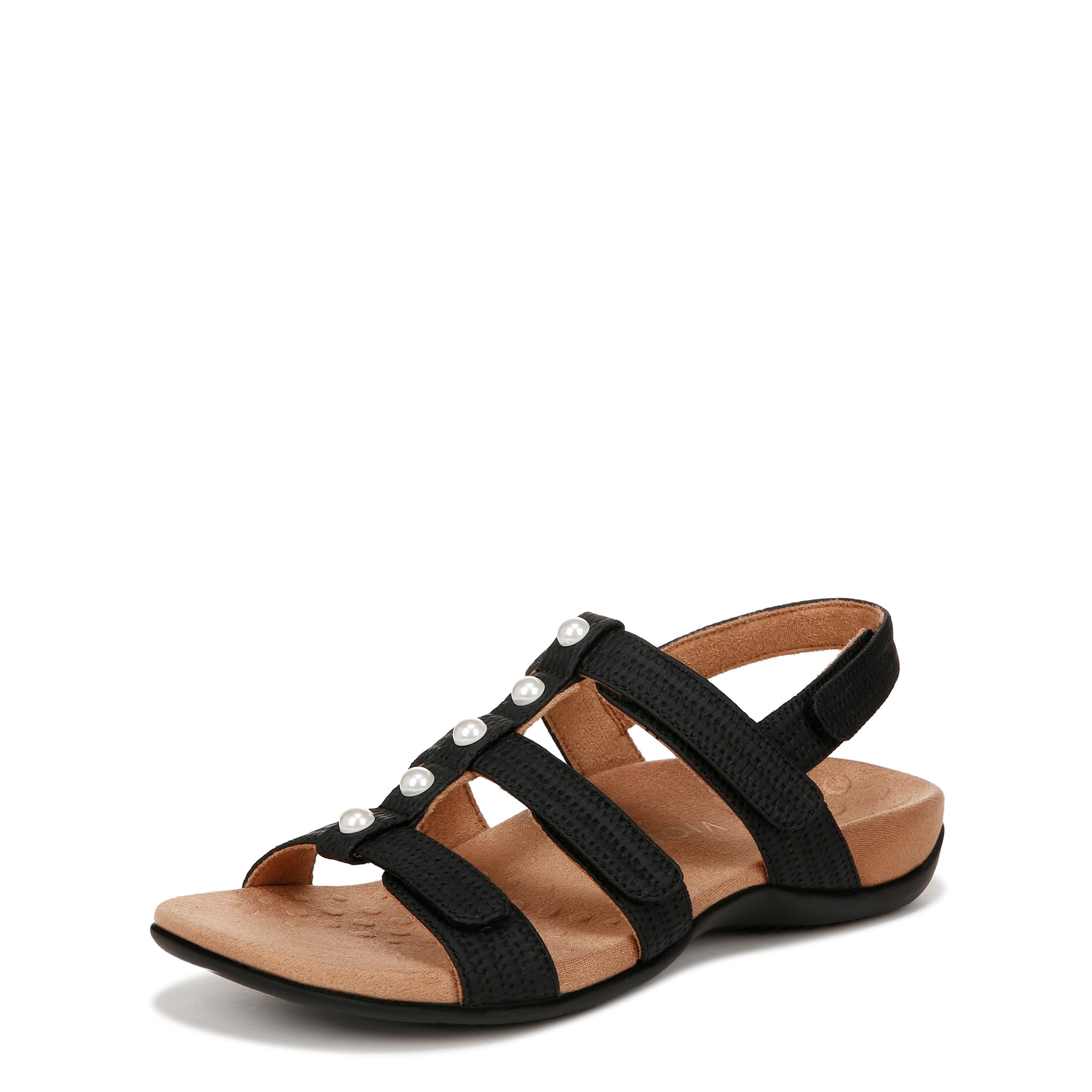 Vionic Women's Women's Rest Amber Backstrap Sandal - Ladies Adjustable Walking Sandals with Concealed Orthotic Arch Support
