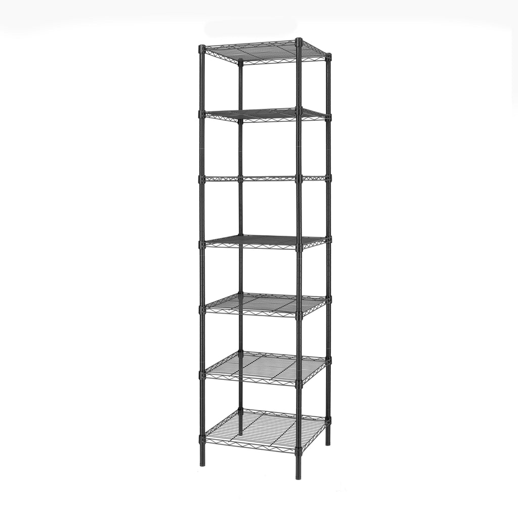 Finnhomy Heavy Duty 5 Tier Wire Shelving Unit, 18x18x59-inches 5 Shelves Storage Rack, Metal Shelving with Thicken Steel Tube, NSF Certified, Chrome