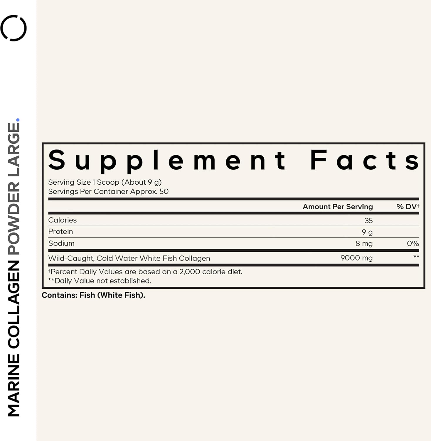 Codeage Marine Collagen Powder - Wild-Caught Hydrolyzed Fish Collagen Peptides - Type 1 & 3 Collagen Protein Supplement - Amino Acids for Skin, Hair, Nails - Paleo Friendly, Non-GMO, 15.87 Ounces
