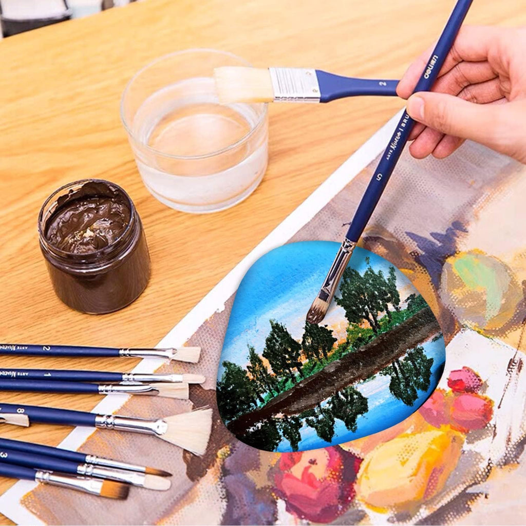 River Rocks for Painting 10 Pcs Large 2-3 Inch Flat Smooth Painting Stones Craft Rock to Paint for Kids Crafts Painting Bulk