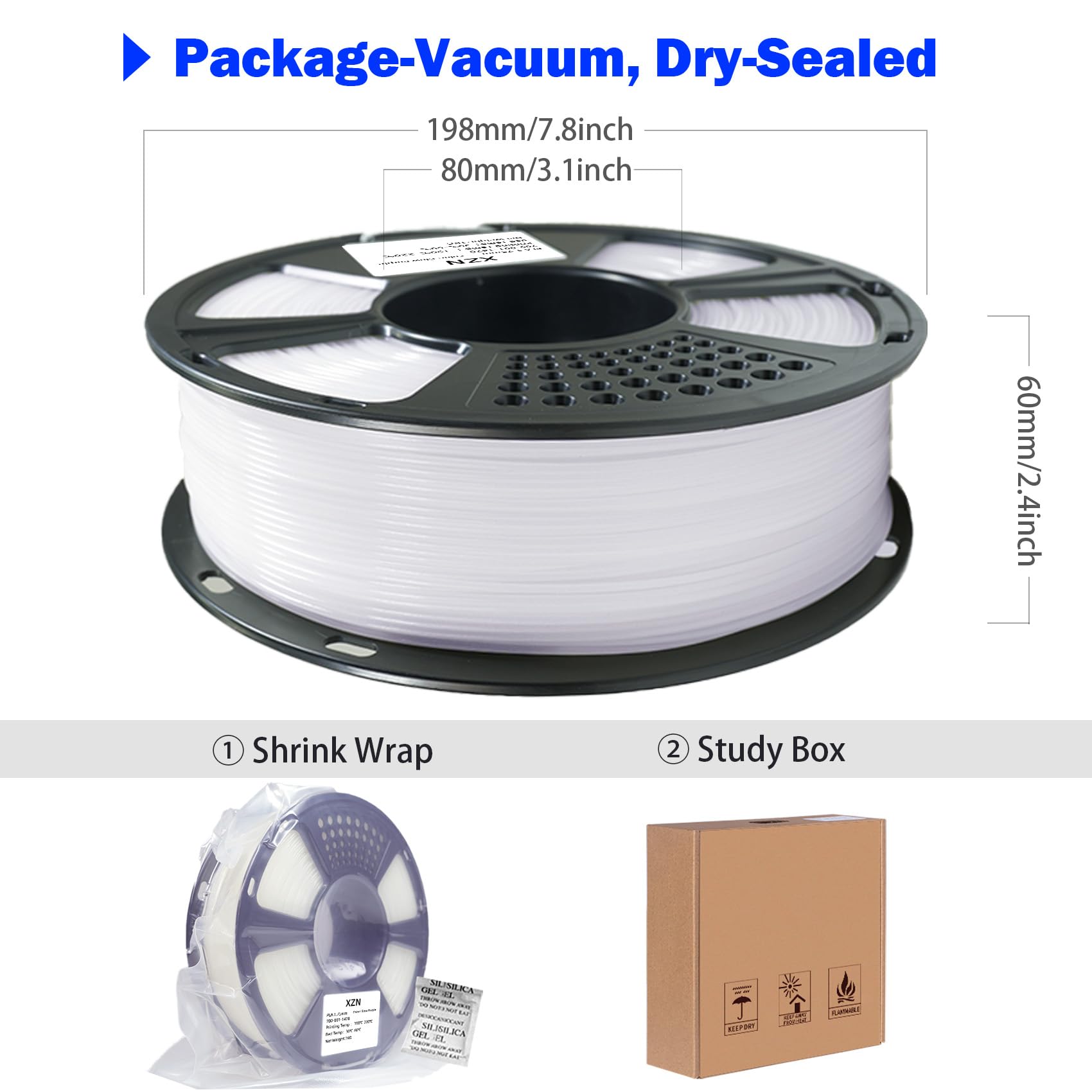 PLA Filament 1.75mm, 3D Printer Filament 1kg Spool (2.2lbs), Neatly Wound, +/- 0.02mm Precision, No Clog/Bubble, Excellent Layer Adhesion, Fits Most FDM Printers, Apple Green