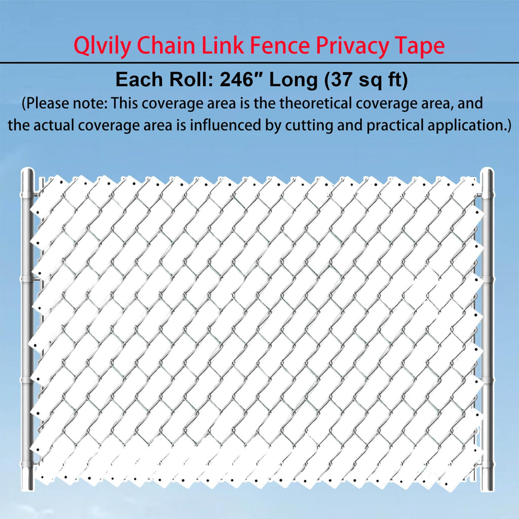 Chain Link Fence Privacy Tape, 246ft x 0.15ft Chain Link Fence Slats, Fence Covering Privacy, Brown (200PCS Button + Puncher Included)