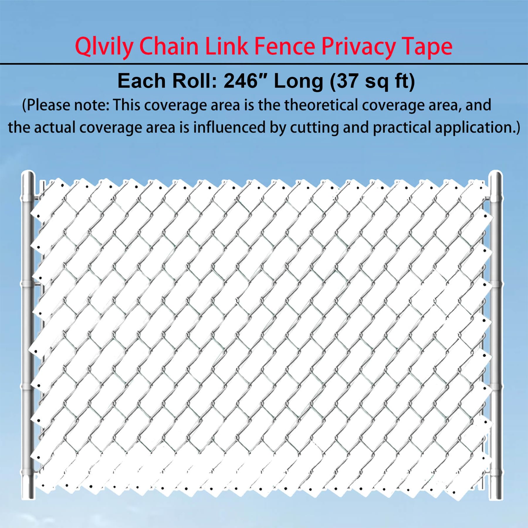 Chain Link Fence Privacy Tape, 246ft x 0.15ft Chain Link Fence Slats, Fence Covering Privacy, Brown (200PCS Button + Puncher Included)