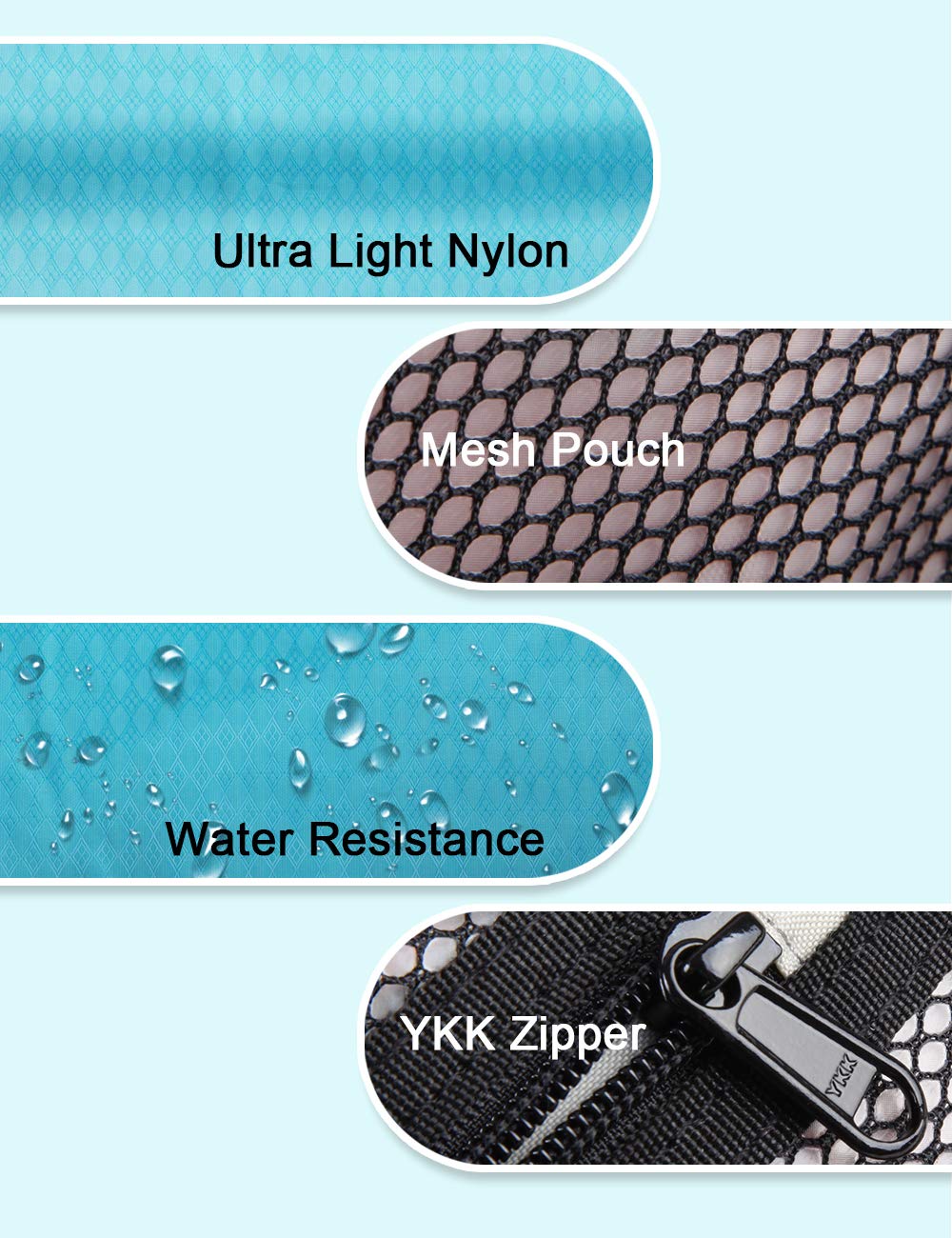 GOX Travel Small Toiletry Bag for Men Nylon Dopp Kit Medicine Bag Travel Organizer Pouch Shave Kits for Teens Toiletry Essentials Bathroom Compact (Black, 7.9 * 3.7 * 2 Inches)