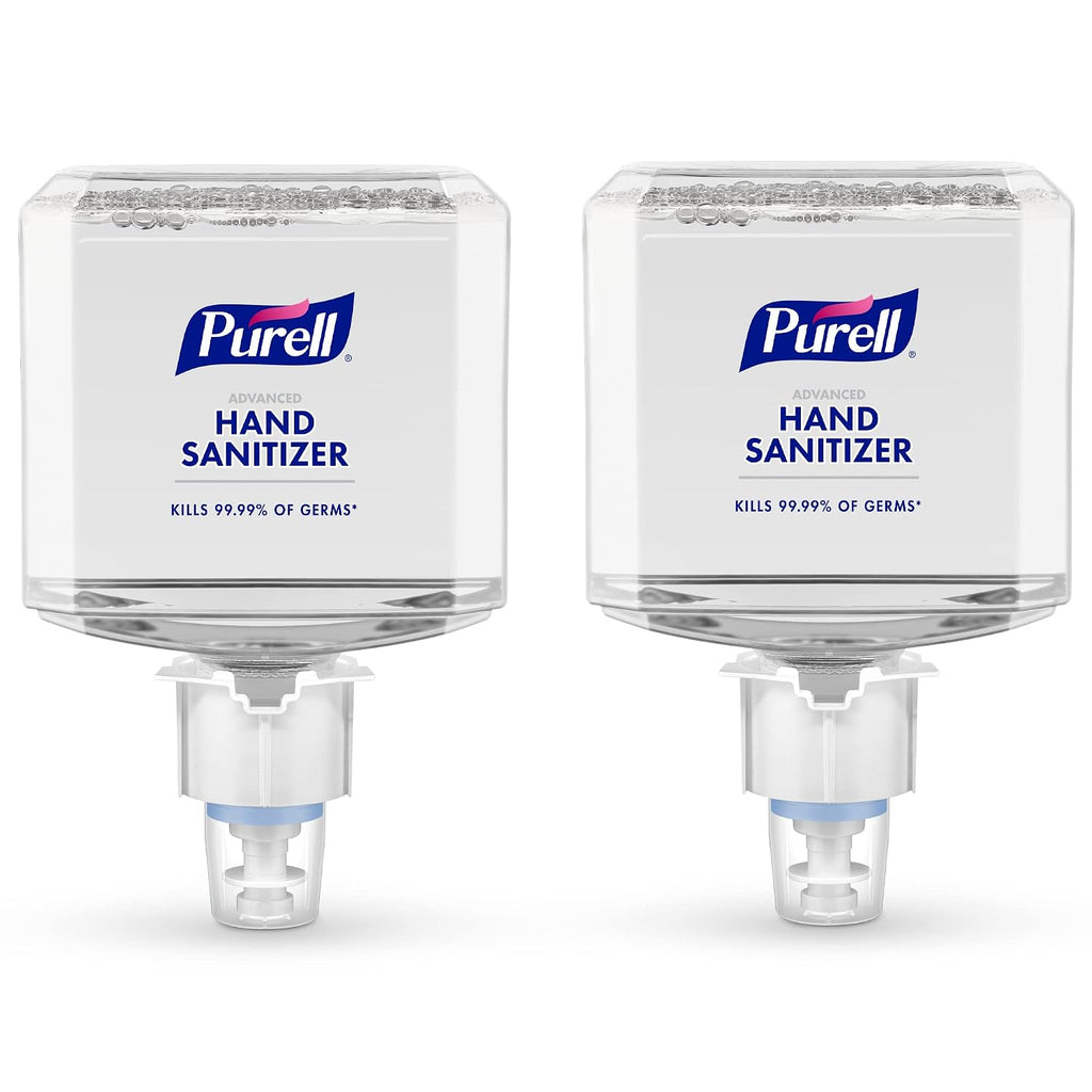 PURELL Brand Advanced Hand Sanitizer Foam, Clean Scent, 1200 mL Refill for PURELL ES6 Automatic Hand Sanitizer Dispenser (Pack of 2) - 6453-02