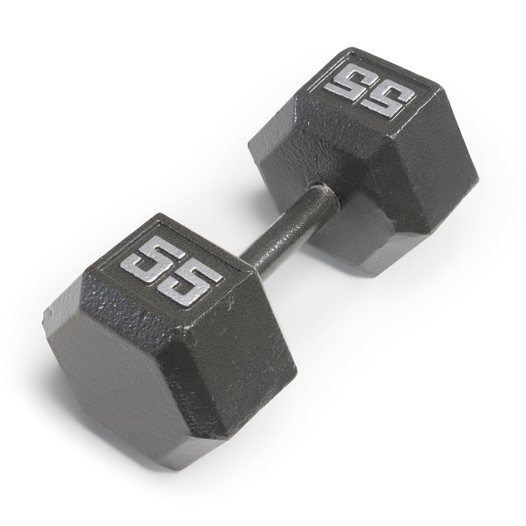 Marcy Cast Iron Hex Dumbbells Collection - Available size from 3-lb to 100-lb, SOLD INDIVIDUALLY