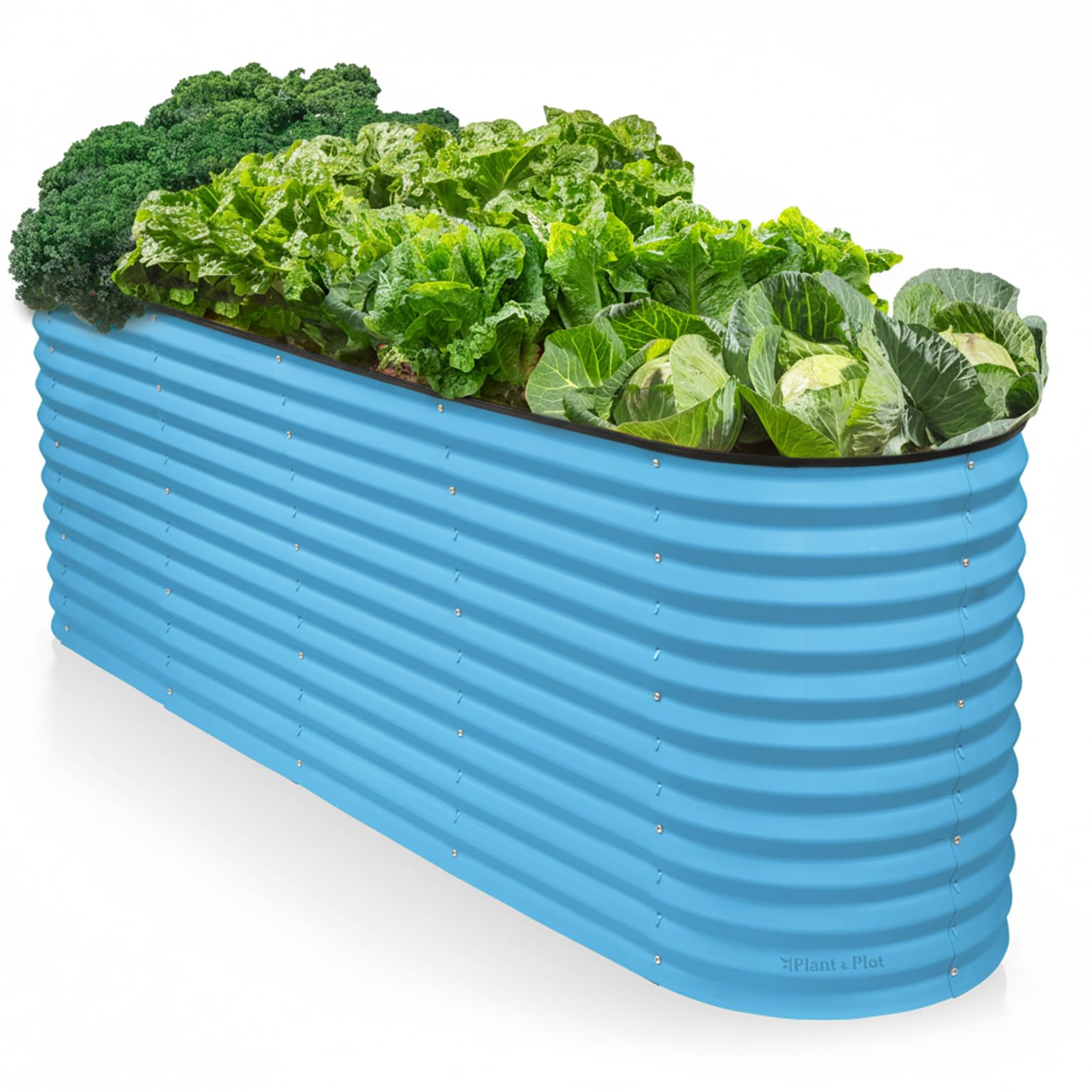 9-in-1 Galvanized Steel Raised Garden Bed // 8×2×1.5 ft Modular Planter for Gardening, Vegetables, Flowers // 18" Tall Metal Raised Garden Beds Outdoor (Dark Green) // Patented Design Planter Box