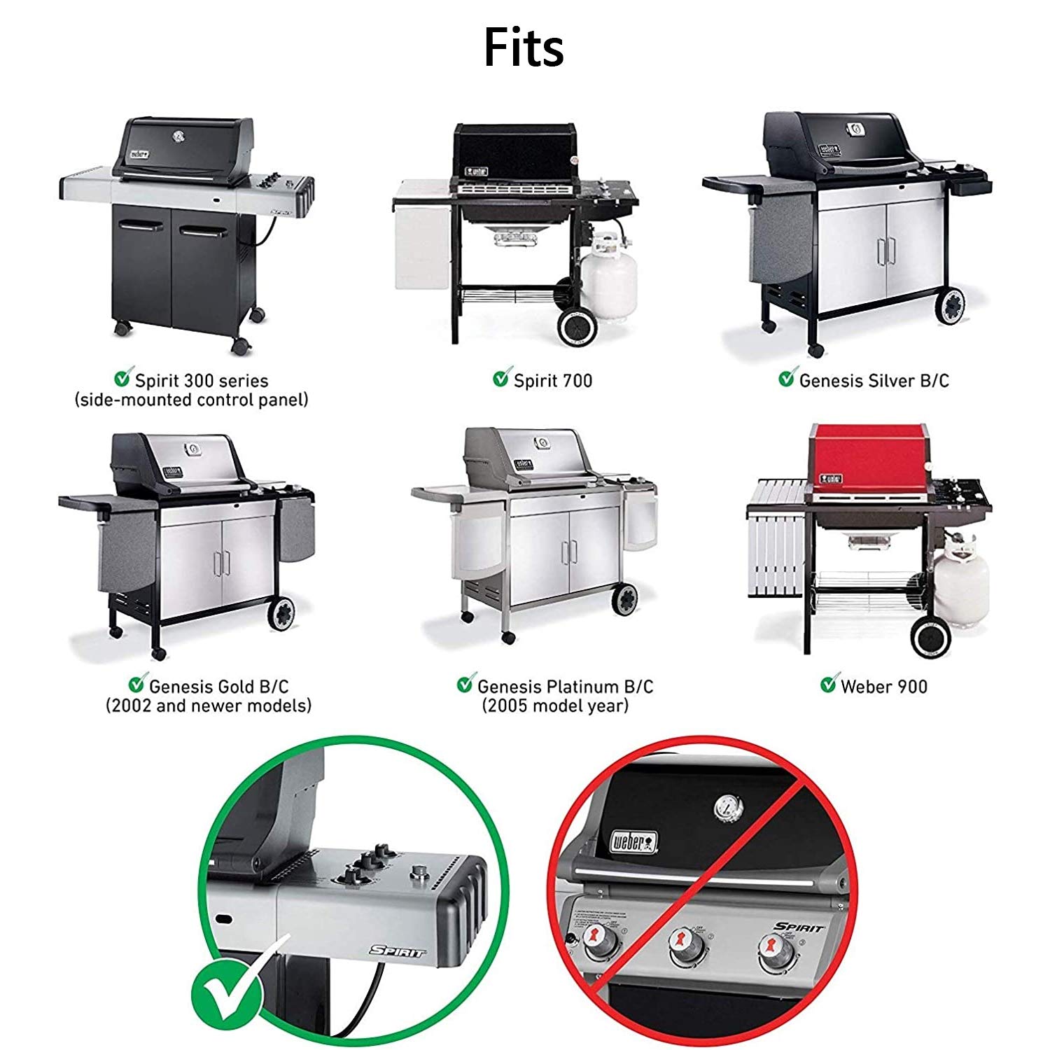 Hongso 21.5 Inch Flavorizer Bars 7535 for Weber Genesis Silver A, Spirit 200 Series E210 S210 (with Side Mounted Control), Spirit 500 Gas Grill Models, Heat Plate Replacement 7534 65902 8217, 5-PC