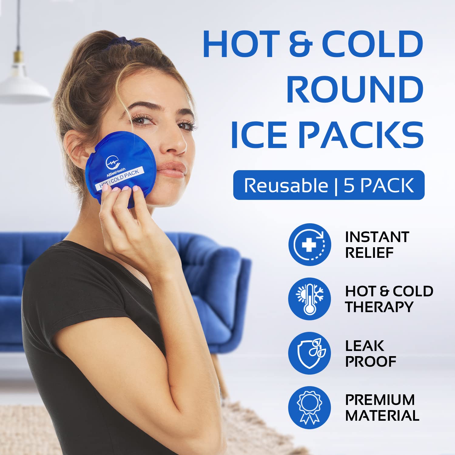 Reusable Ice Packs for Injuries Reusable | 11"x 14.5"- 2 Pack XL | Hot & Cold Pack | Large Ice Pack for Back Pain Relief, Flexible When Frozen | Cold Compress for Back, Knee, and Shoulder Injuries