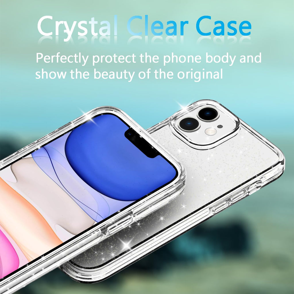 TENOC Phone Case Compatible with iPhone 11, Black Case Anti-Fingerprint Protective Bumper Matte Cover for 6.1 Inch