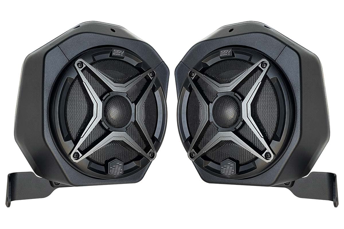 SSV Works 2021-2026 Ford Bronco 2-Door Rear Speaker Pod Upgrade 6.5" Weatherproof Plug & Play Roll Cage Mount Speaker Pod w/SSV A6 120w Speakers - 230-BR-2B65K