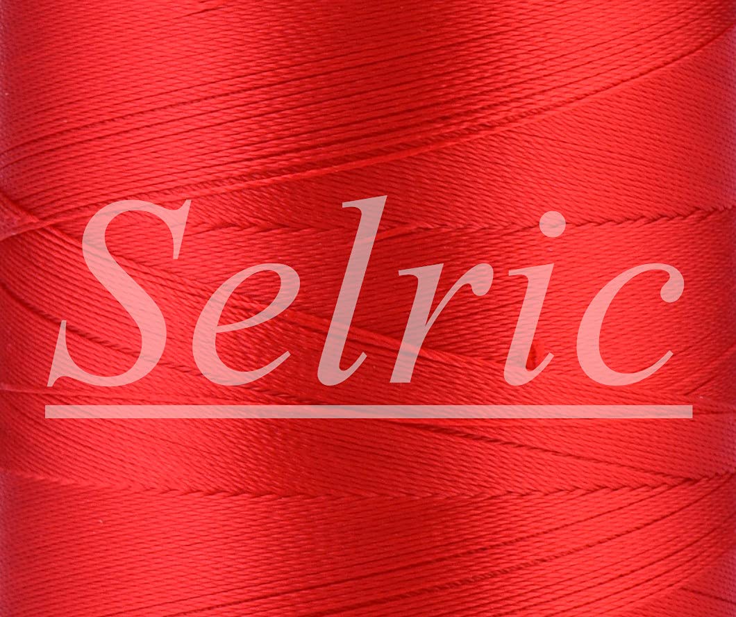 Selric UV Resistant High Strength Polyester Thread #69 T70 Size 210D/3 for Upholstery, Outdoor Market, Drapery, Beading, Purses, Leather （(Light) Yellow）