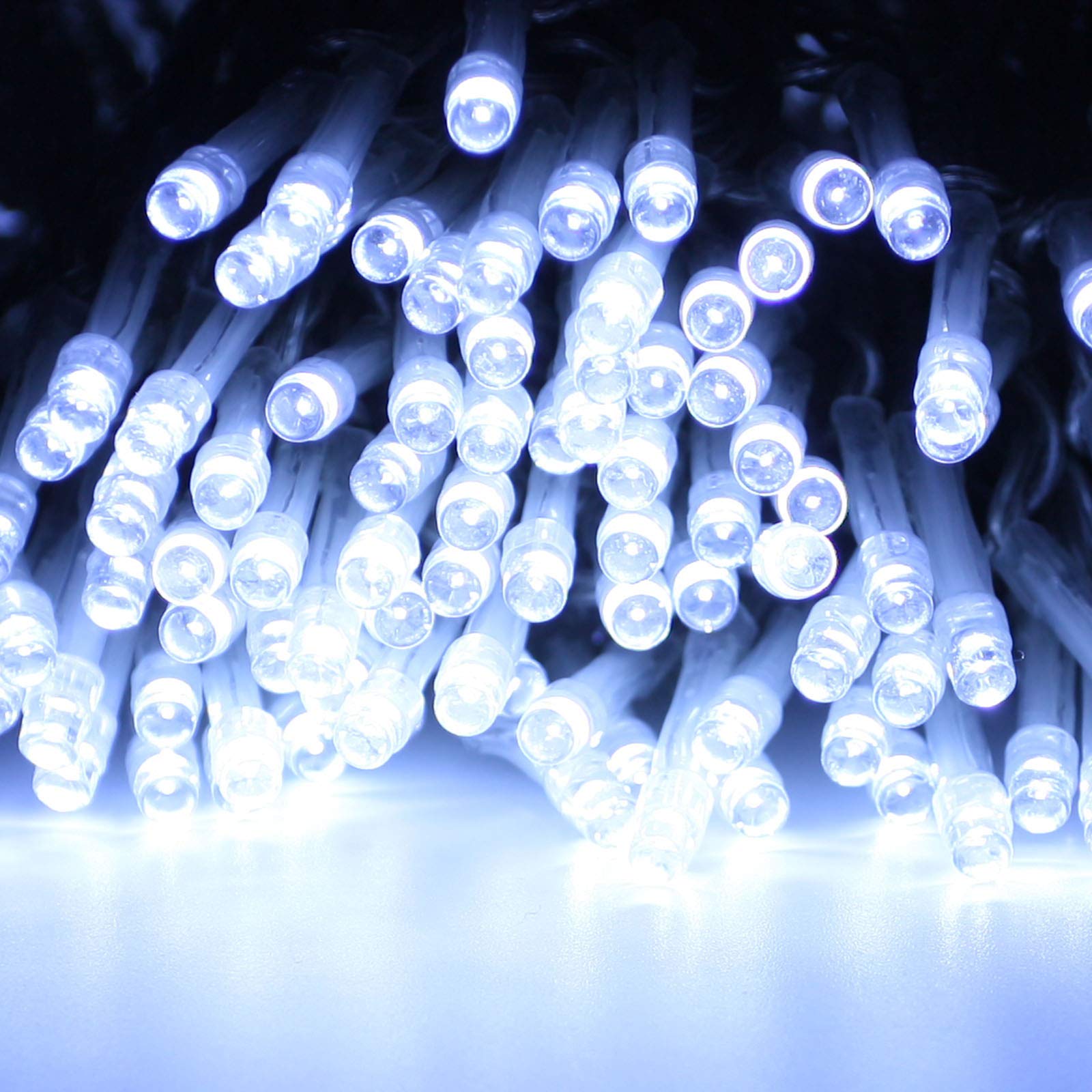 Connectable 100 LED String Lights Indoor Outdoor, 33FT Warm White Christmas Lights Waterproof, 13 Modes with Timer, Twinkle Fairy Lights Plug in Clear Wire for Christmas Tree, Bedroom, Classroom Decor