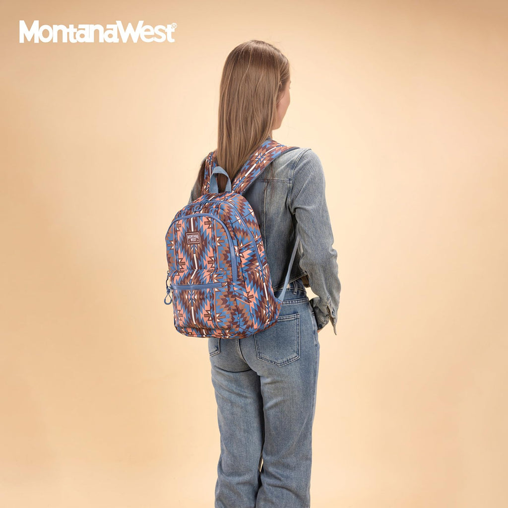Montana West Backpack Purse for Women Western Aztec Backpack Purse Lightweight Casual Daypack for Travel