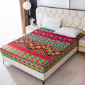 Bedding Fitted Sheet with Deep Pocket,3D Pattern Printed Fabric Bed Sheets (Black Butterfly,Twin)