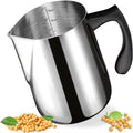 CasaCulina Candle Making Pouring Pot, 32oz Stainless Steel Wax Melting Pot with Heat-Resistant Handle, Double Boiler Candle Making Pitcher with Dripless Pouring Spout Design