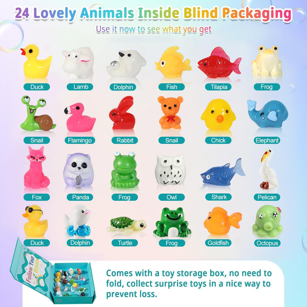Bath Bombs for Kids with Surprise Inside, 24 Pack Kids Bath Bombs with Toys Inside Gift Set, Kid Bubble Bath Fizzy for Girls Boys with Bath Toys (Classic Edition)
