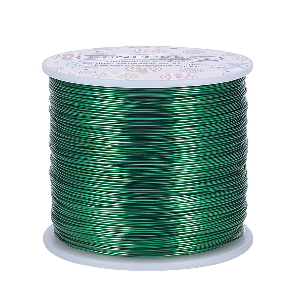 BENECREAT 9 Gauge Jewelry Craft Aluminum Wire 55 Feet Bendable Metal Sculpting Wire for Halloween Craft Floral Model Skeleton Making (Black, 3mm)