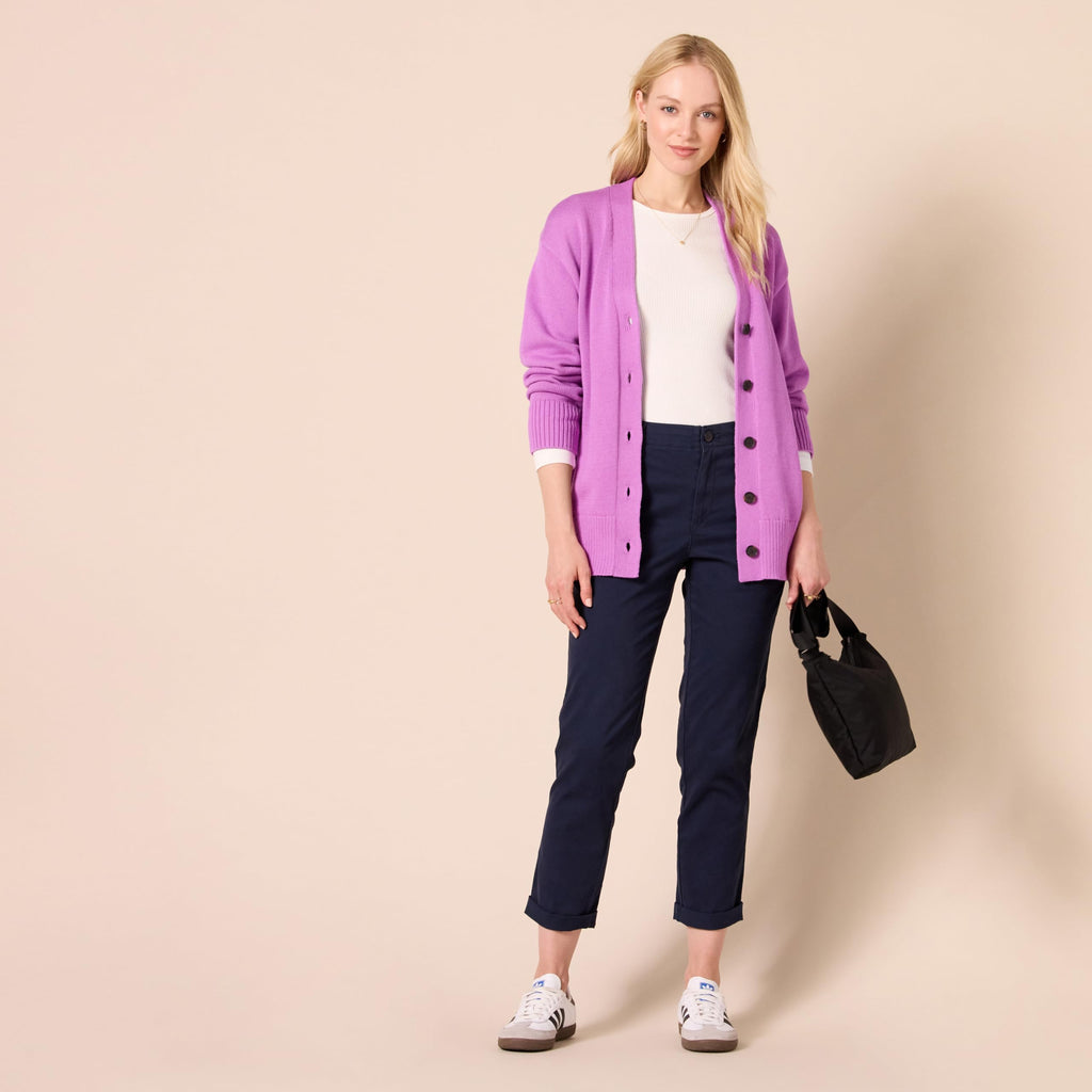 Amazon Essentials Women's Relaxed Fit Midweight Cardigan Sweater