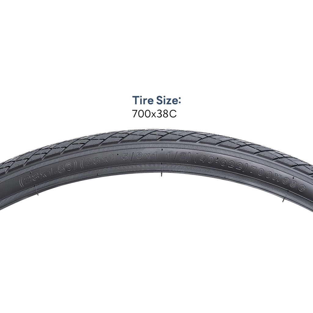 YUNSCM 700C Bike Tires 700x38C 40-622 Tires Premium Butyl Rubber, Fit for Gravel, Hybrid Road Bike 700x36C 700x38C 28x1.50 Bicycle Tires 2-PCS (Y-1128)