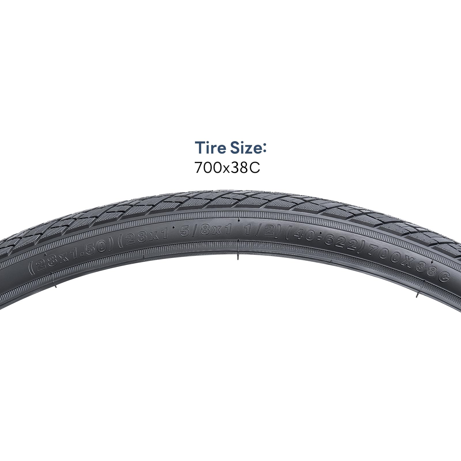 YUNSCM 700C Bike Tires 700x38C 40-622 Tires Premium Butyl Rubber, Fit for Gravel, Hybrid Road Bike 700x36C 700x38C 28x1.50 Bicycle Tires 2-PCS (Y-1128)