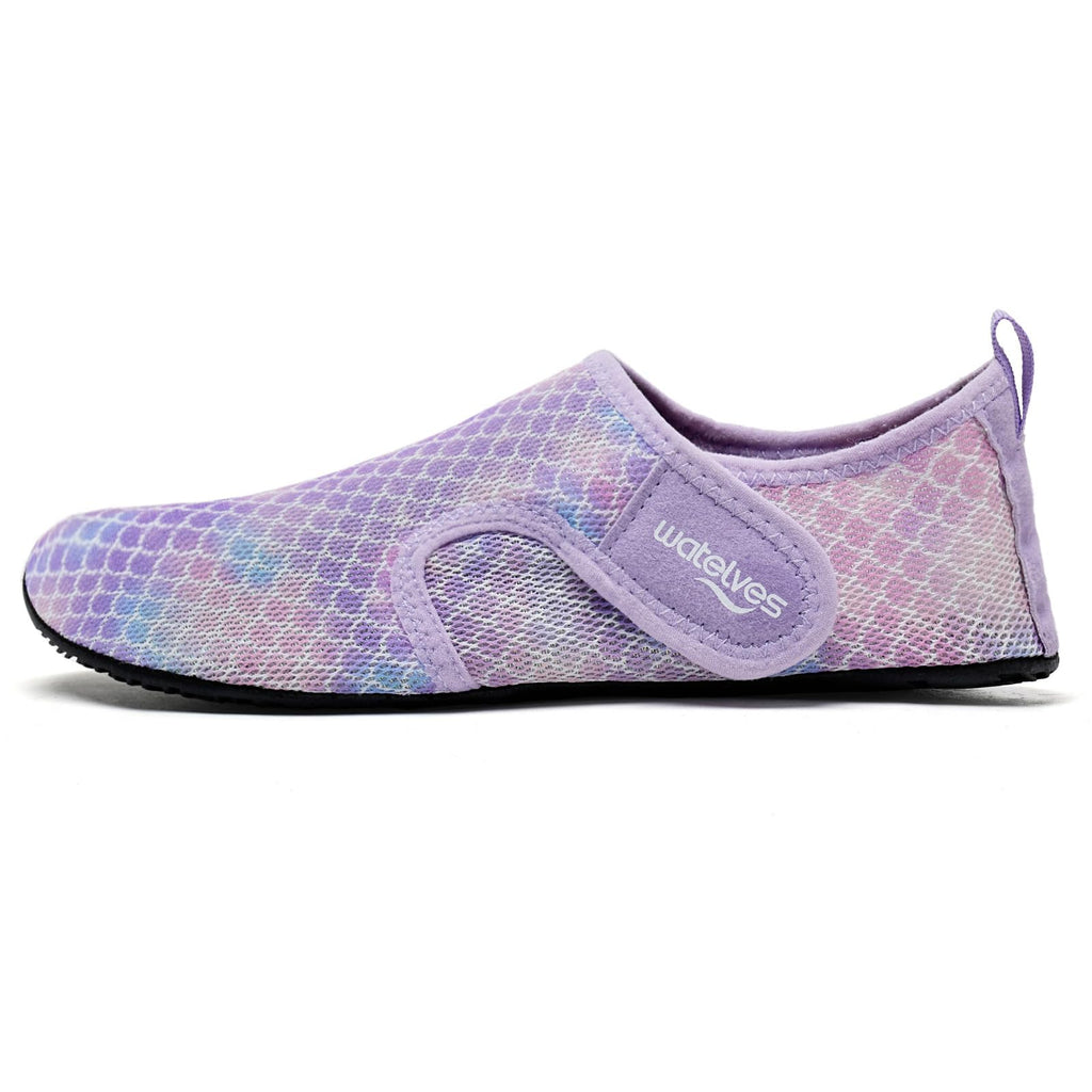 WateLves Water Shoes for Women Men Swim Beach Aqua Socks Quick Dry Barefoot House Slippers Travel Shoes with Adjustable Magic Tape for Pool Diving Boating Yoga Surf