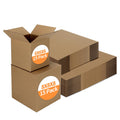 Hoikwo 40 Pack 4x4x2 Shipping Boxes for Small Business, Black Packaging Cardboard Boxes, Moving Mailing Packing Box