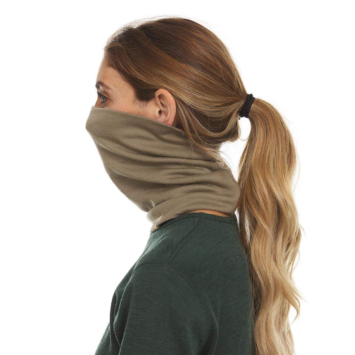 100% Merino Wool - Midweight Neck Gaiter - Skiing Neck Warmer - Winter Face Mask - Multipurpose Headwear