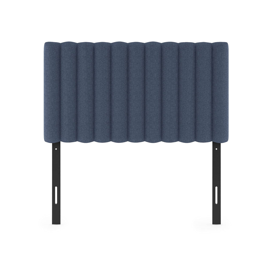 FURINNO Roanne Tufted Headboard, Twin, Black