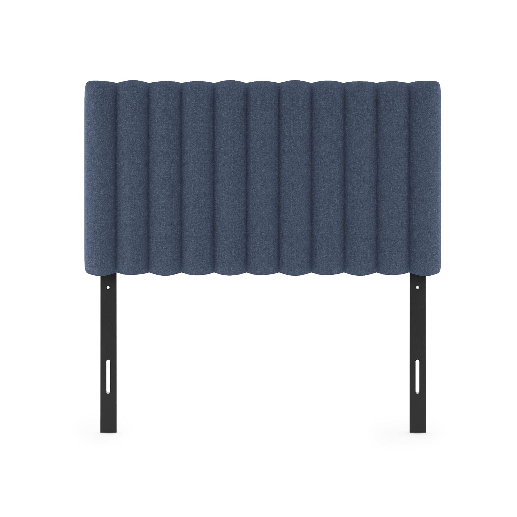 FURINNO Roanne Tufted Headboard, Twin, Black