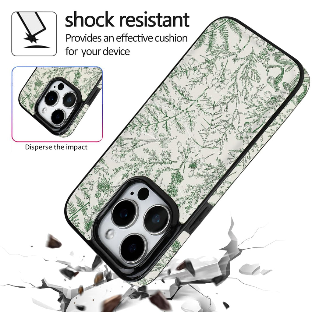 for iPhone 11 6.1 inch Case with Card Holder Soft Leather Wallet Case Protective Shockproof Hard Cover for Women Man (Blue Floral, iPhone 11 6.1 inch)