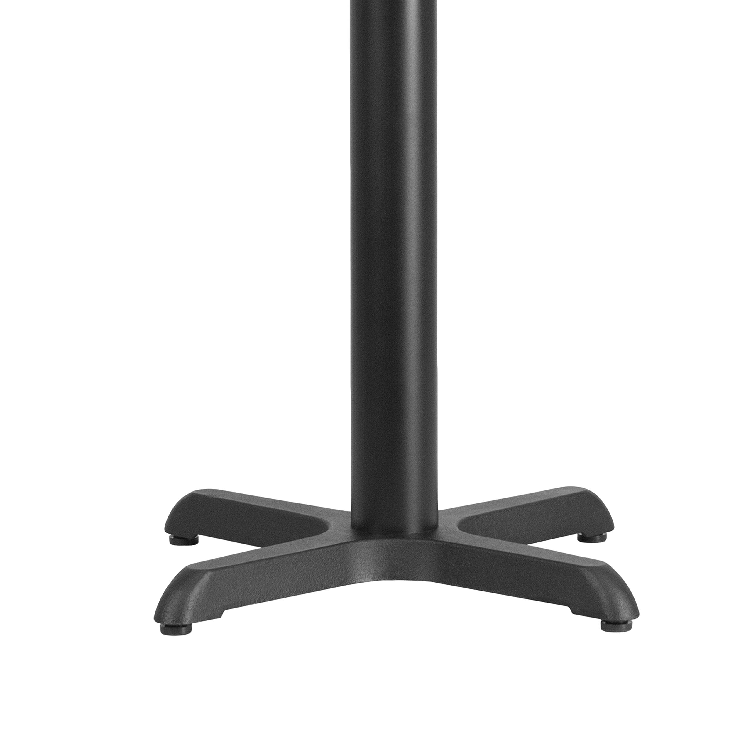 Flash Furniture Beverly 22'' x 22'' Restaurant Table X-Base with 3'' Dia. Table Height Column