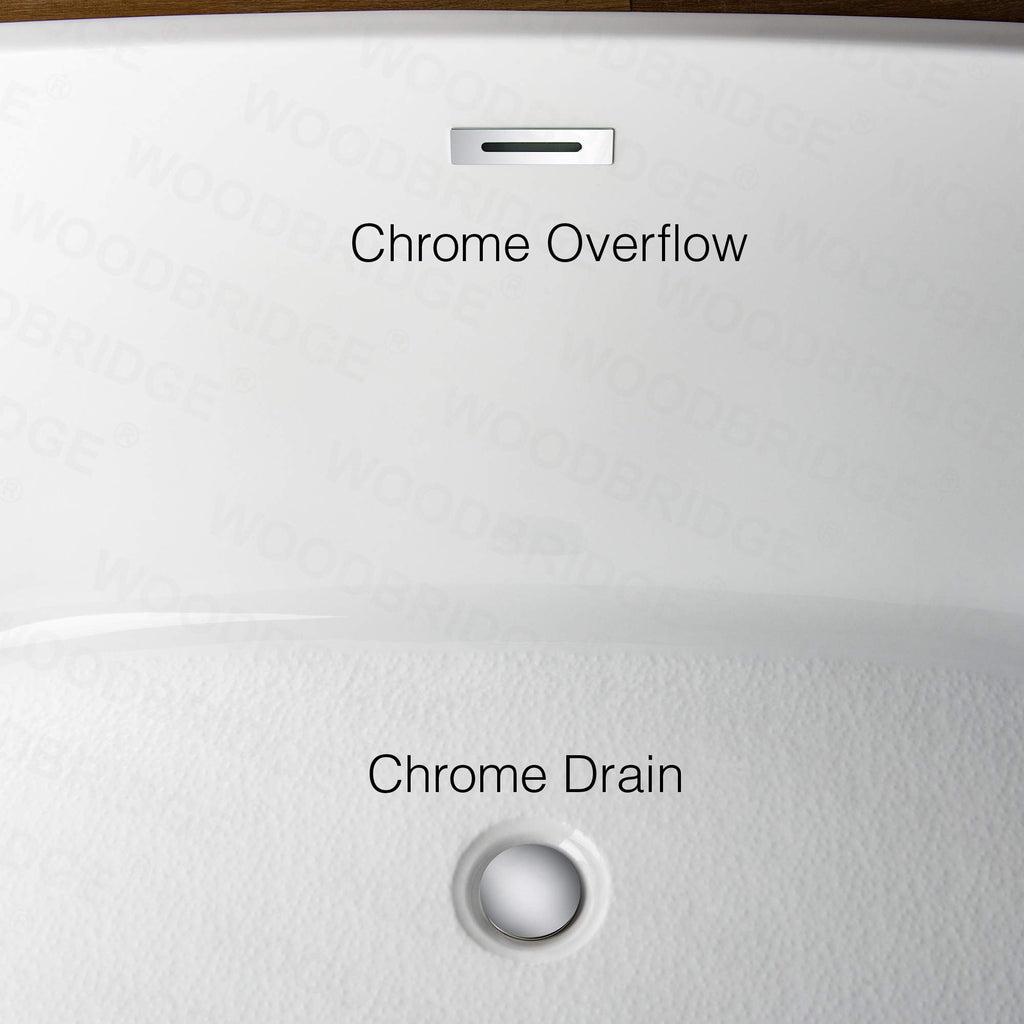 WOODBRIDGE B0006-C Bathtub, Chrome