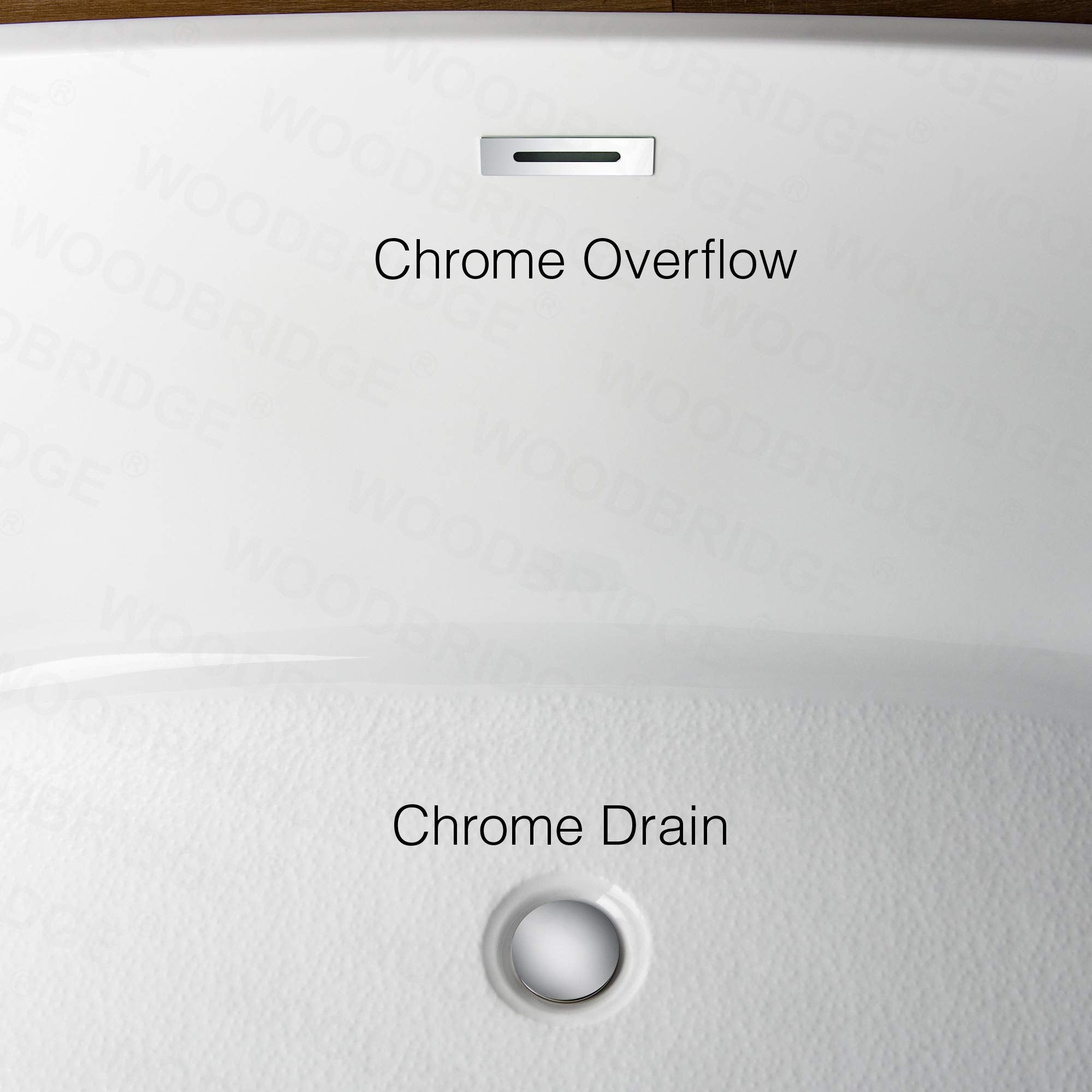 WOODBRIDGE B0006-C Bathtub, Chrome