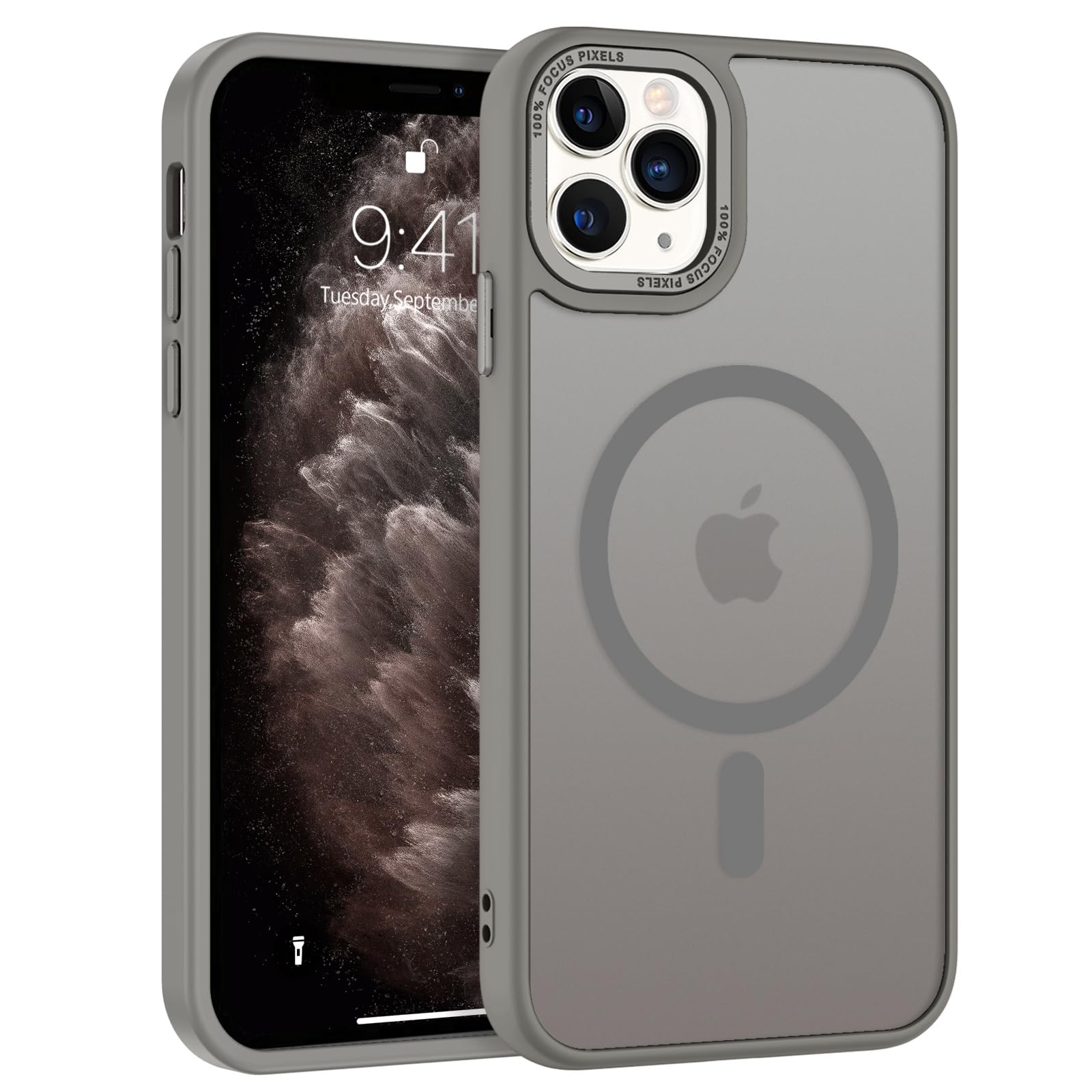 BENTOBEN for iPhone 11 Pro Case 2019 [Compatible with Magsafe] Translucent Matte Magnetic Phone Case iPhone 11 Pro 5.8" Slim Thin Shockproof Bumper Women Men Protective Cases Cover, Black