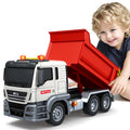 Bstoyder Kids Toys for 3 4 5 6 7 8 Years Old Boys, 15" Crane Truck Toy with Lights, Sounds, Toddler Friction Powered Truck Vehicle Toy for Boys Girls Birthday Gifts