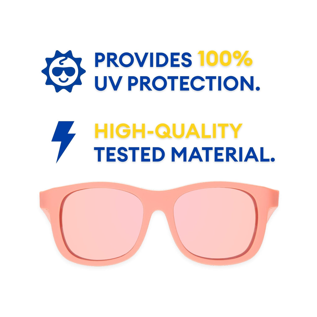Babiators Original Navigator Baby & Toddler Sunglasses | 100% UV Protection, Shatter-Resistant, Flexible Rubber Frames