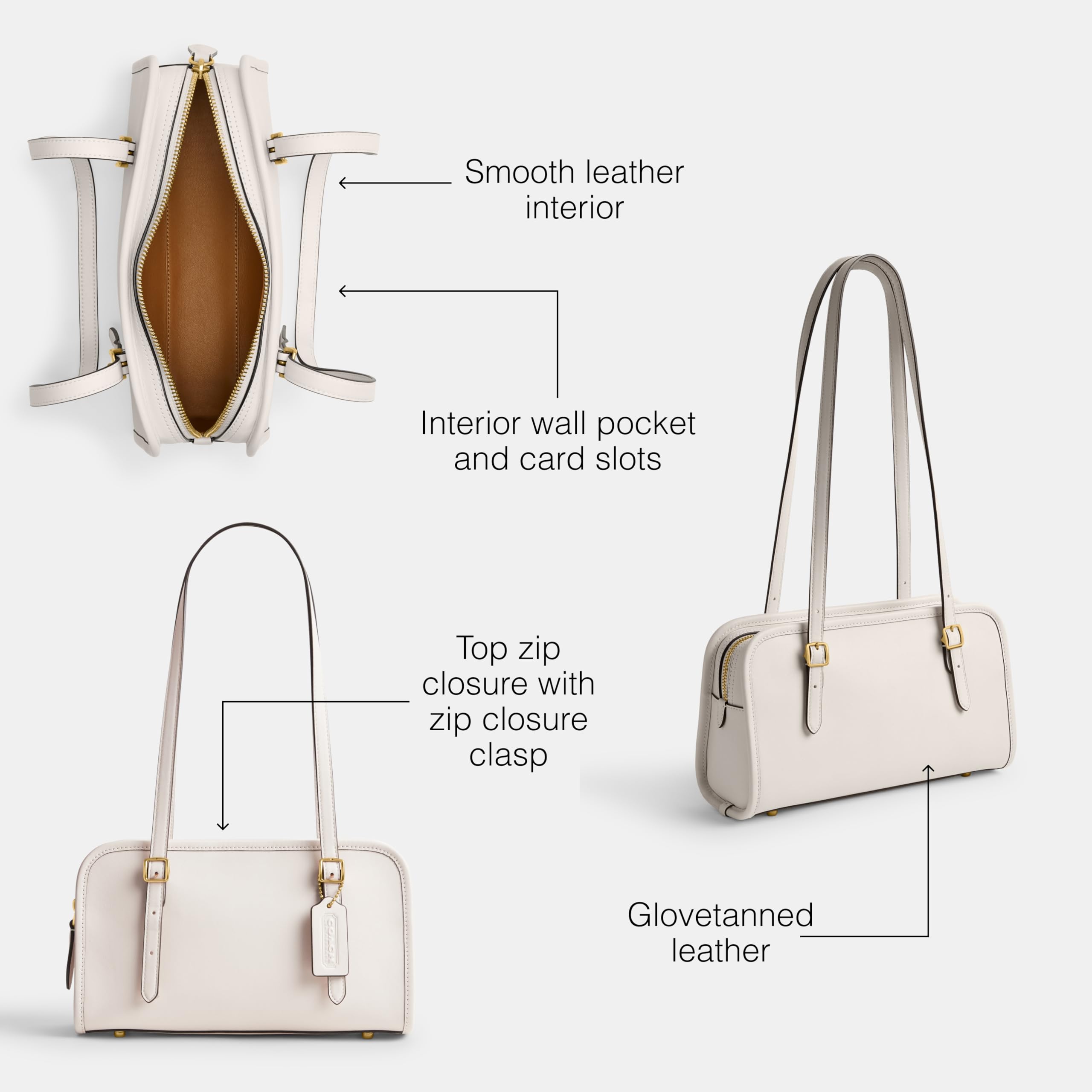 COACH Swing Zip Bag with Grommets