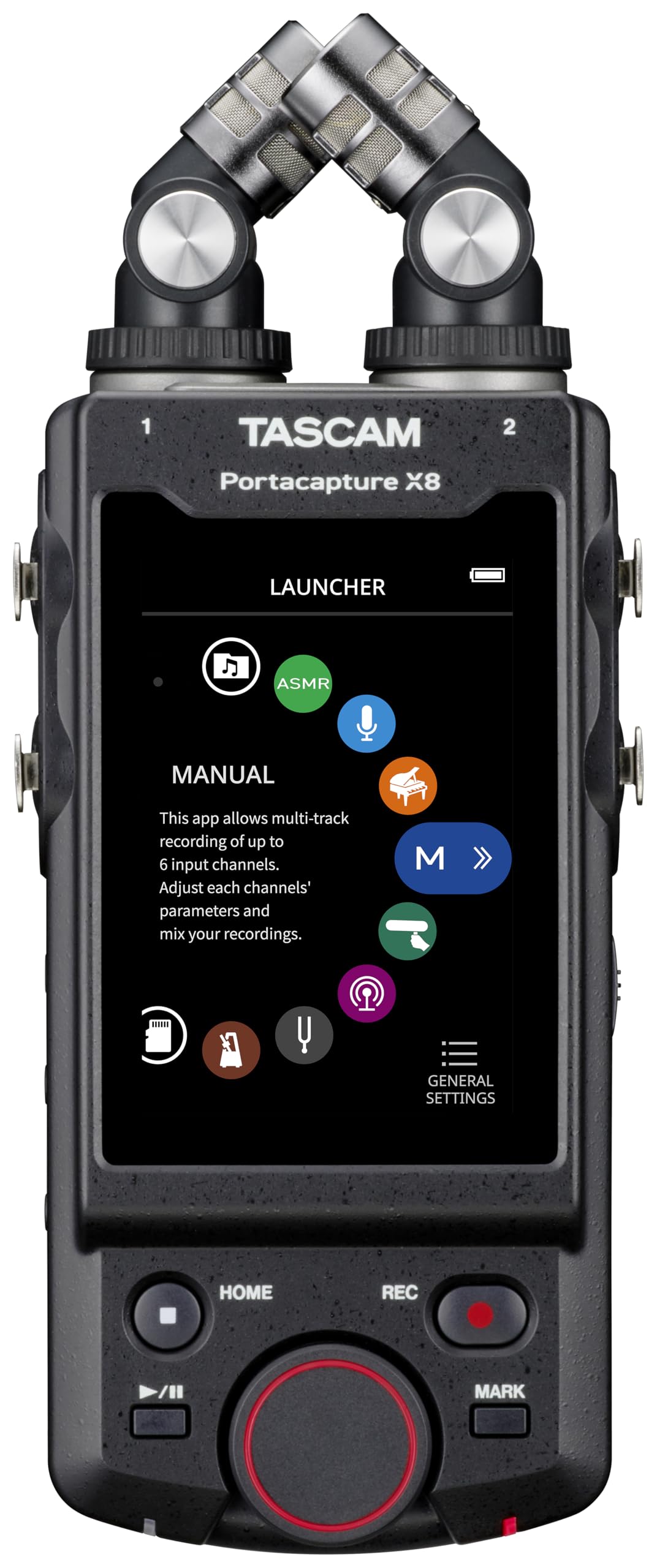 TASCAM Portacapture X6 32-bit Float Portable Audio Recorder, Field Recorder for Video, Music, Podcast, Voice, Podcasting