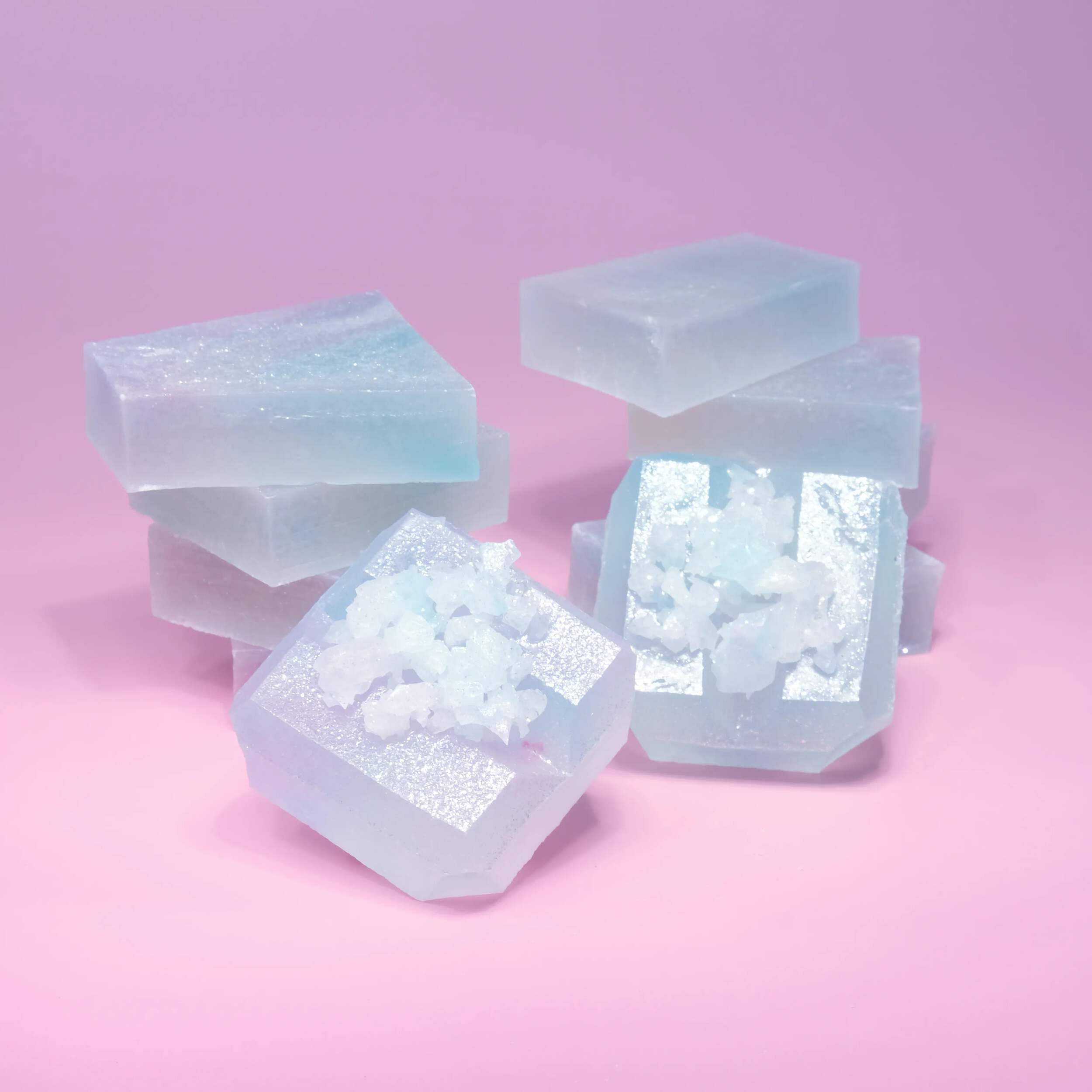Silky Gem - Edible Lychee Flavored Aurora Crystal Candy, 8-10 pieces, Kohakutou, Edible Gem, Vegan, Gluten Free, ASMR