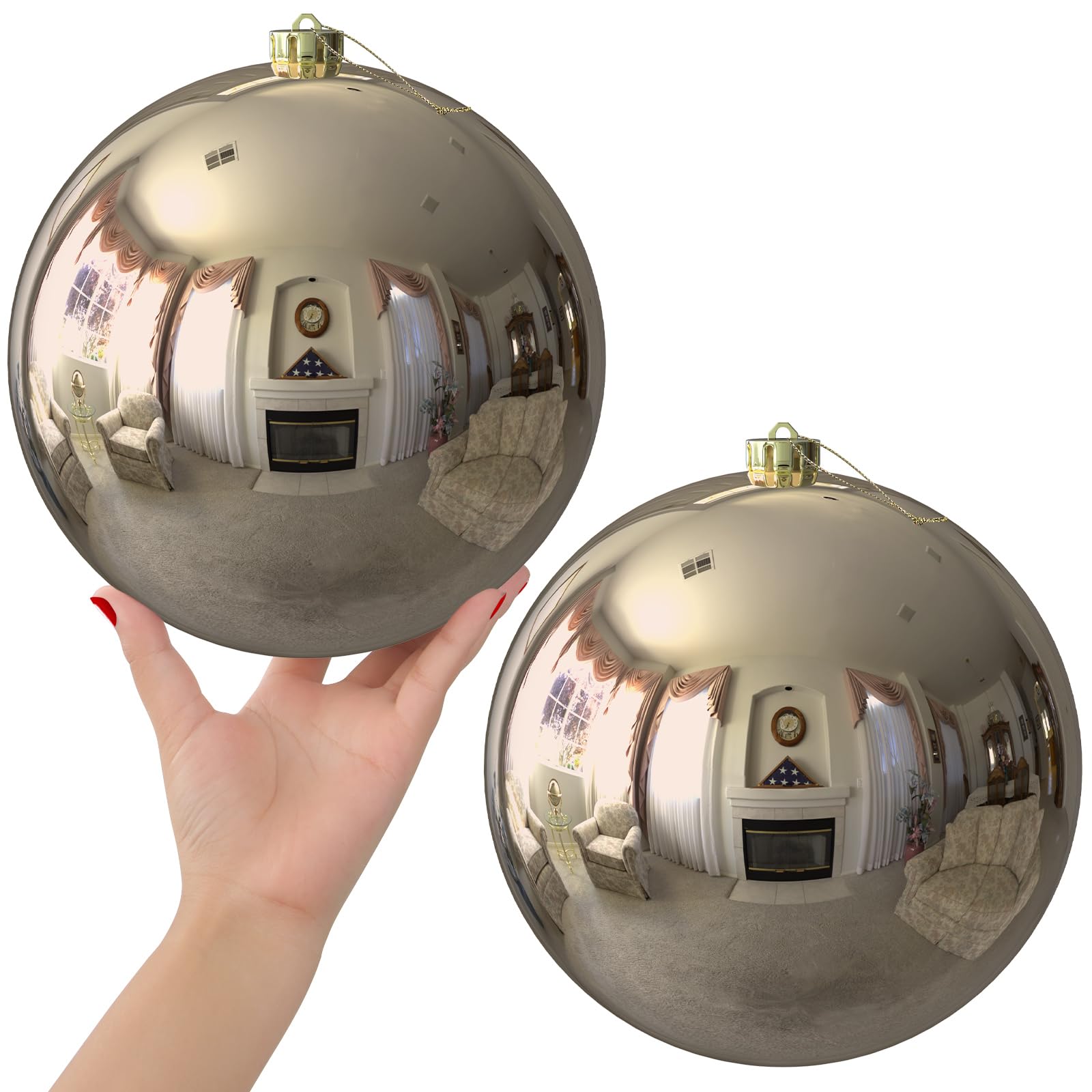 Bubblegun Pink 1.6" Small Christmas Balls Christmas Tree Decoration Ornaments Shatterproof Hanging Balls for Birthday Halloween Holiday Wedding Decorations Set of 12pcs