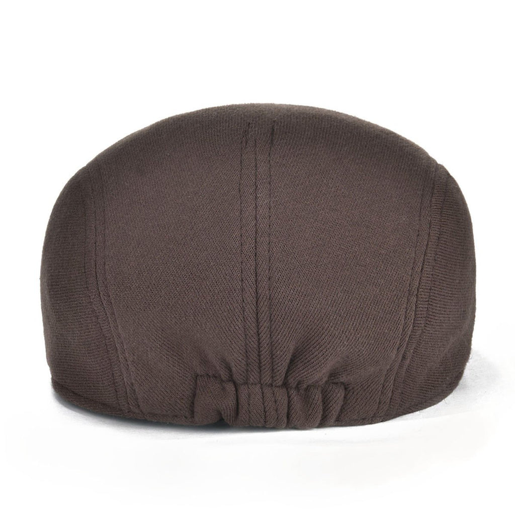 FEINION Men Cotton Newsboy Cap Soft Fit Cabbie Hat