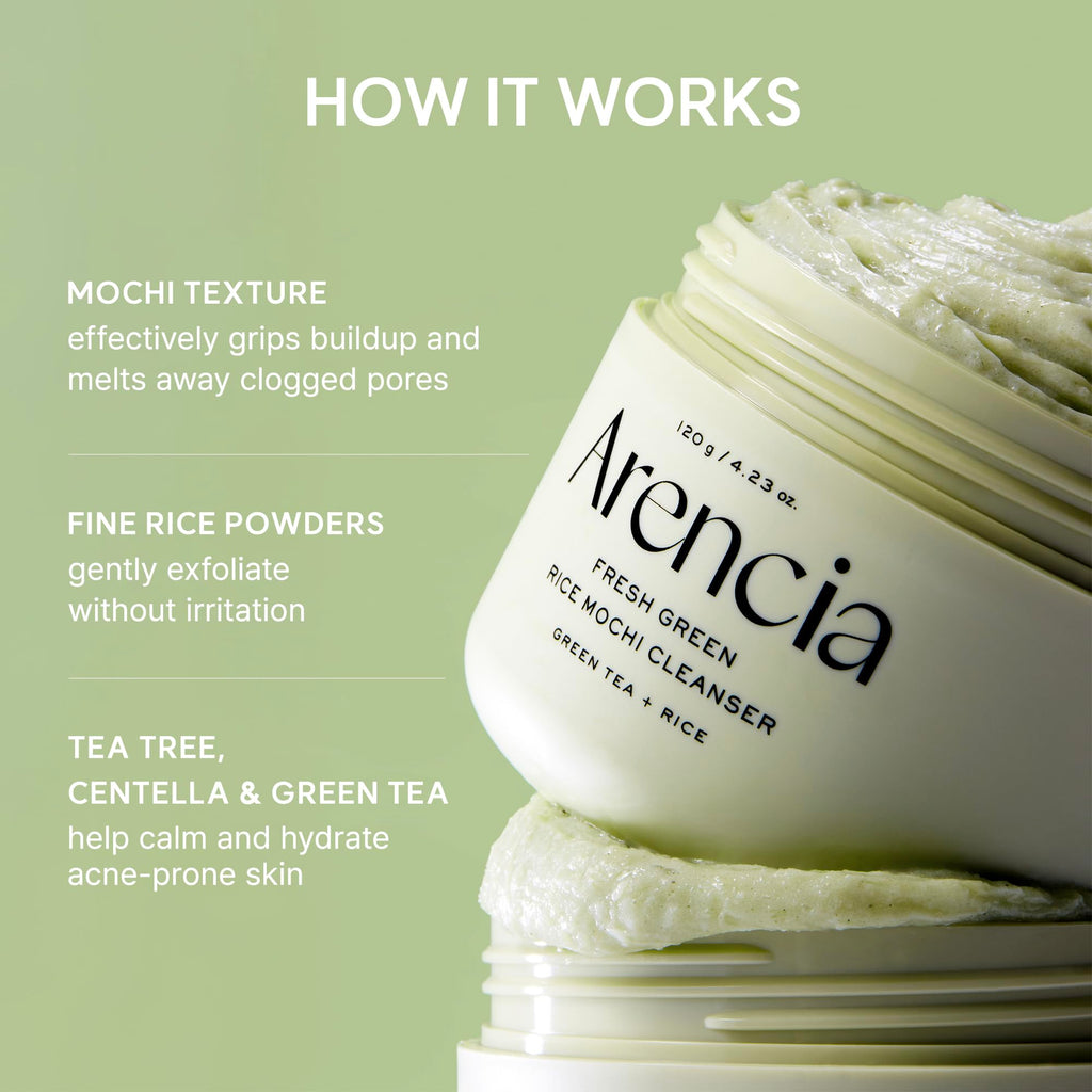 Arencia Calendula Rice Mochi Fresh Cleanser - Moisturizing & Deep-Cleansing (1.76oz)